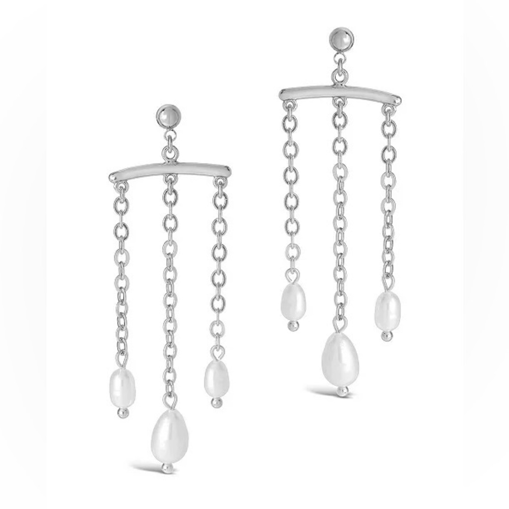 STERLING FOREVER
Women's Chains and Pearls Chandelier Drop Earrings